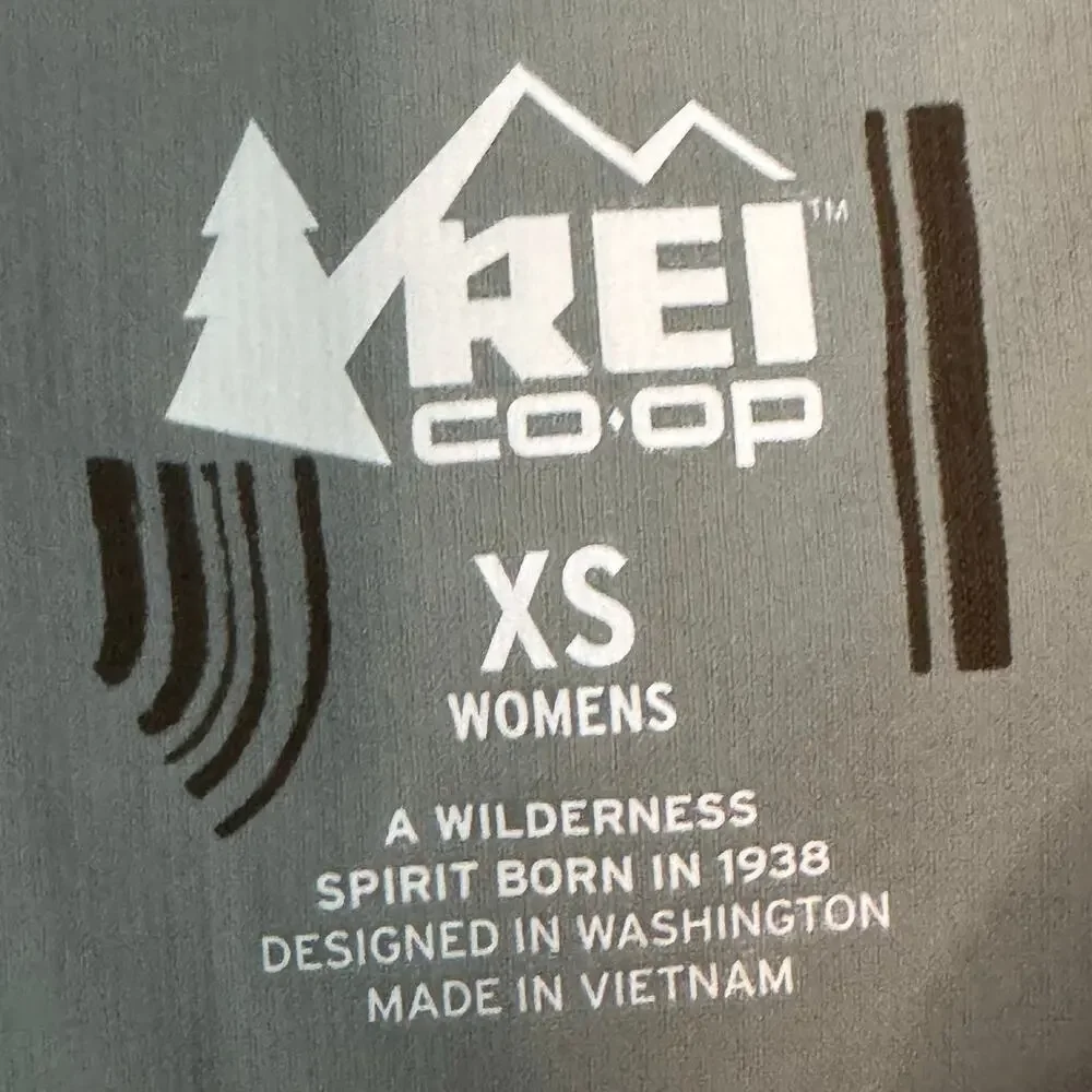 REI Co-op Women’s XS Green Vented Hiking Button Down Shirt Pockets